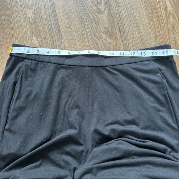 Eileen Fisher Washable Stretch Slim Ankle Pant Medium Black Pull On Viscose USA - Picture 6 of 8